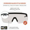 Ergodyne Skullerz AEGIR Anti-Scratch/Enhanced Anti-Fog Safety Glasses, Black Frame, Clear Polycarbonate Lens 55002